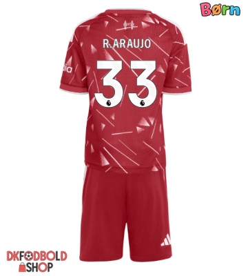 Liverpool Ronald Araujo #33 Hjemmebanesæt Børn 2026-27 Kort ærmer (+ korte bukser)